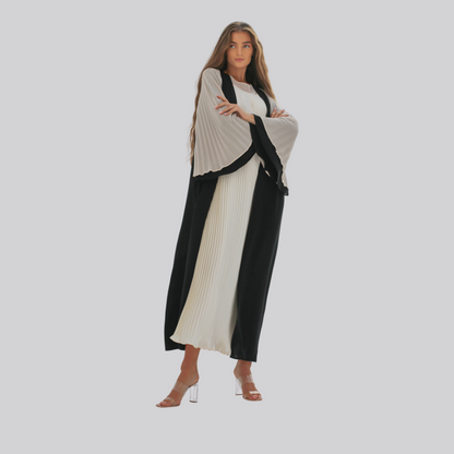 Pleated Sleeves Abaya