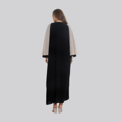 Pleated Sleeves Abaya